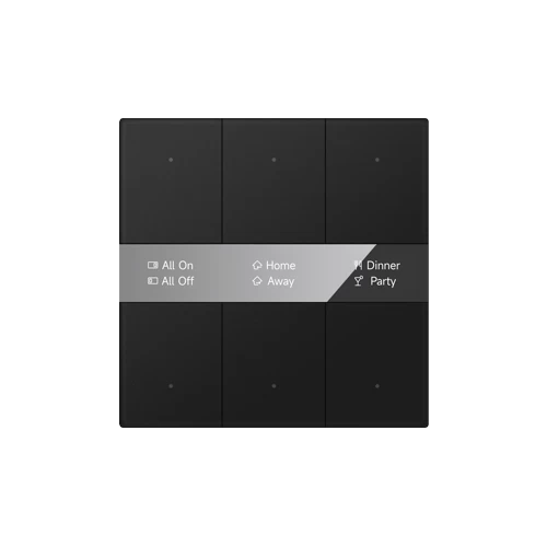 جهاز استشعار KNX Push Button من سلسلة S مع شاشة، 1/2/3 مفاتيح